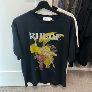 Black rhude t shirt. XS Only worn once and dry cleaned.